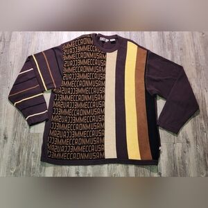 Vintage Y2K Mecca Spellout logo Mens Sweater 2XL relaxed Fit‎